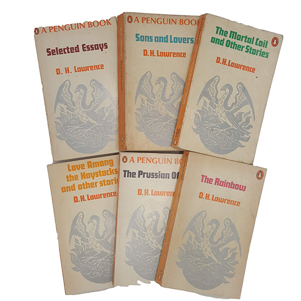 D. H. Lawrence Collected Penguin Paperbacks c.1960s (6 books)
