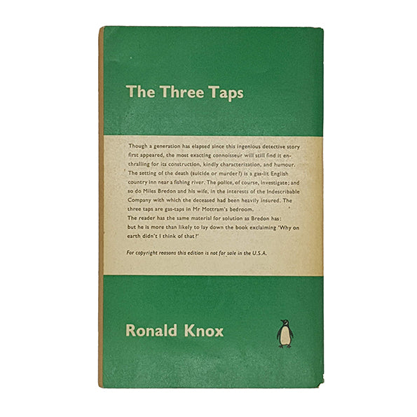 The Three Taps by Ronald Knox - Penguin 1961