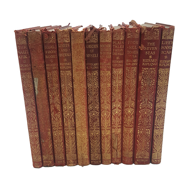 Rudyard Kipling Collected Works - Macmillan, c.1920 (11 Books)