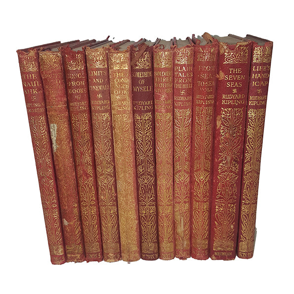 Rudyard Kipling Collected Works - Macmillan, c.1920 (11 Books)