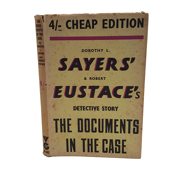 The Documents in the Case by Dorothy L. Sayers &amp; Robert Eustace - Gollancz, 1948