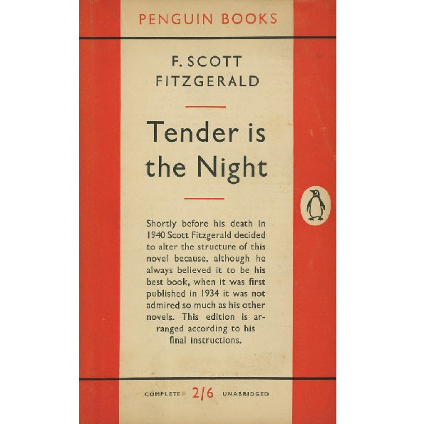 F. Scott Fitzgerald’s Tender is the Night c1955