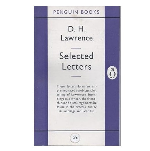 D.H. Lawrence's Selected Letters - Penguin, c.1960s