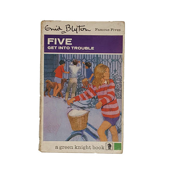 Five Get Into Trouble by Enid Blyton - Knight Books, 1968