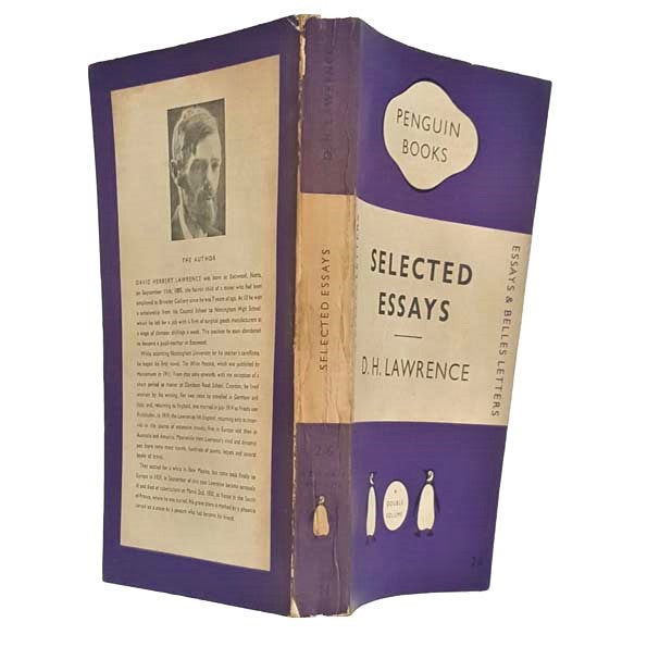 D. H. Lawrence's Selected Essays - Penguin, c.1950s