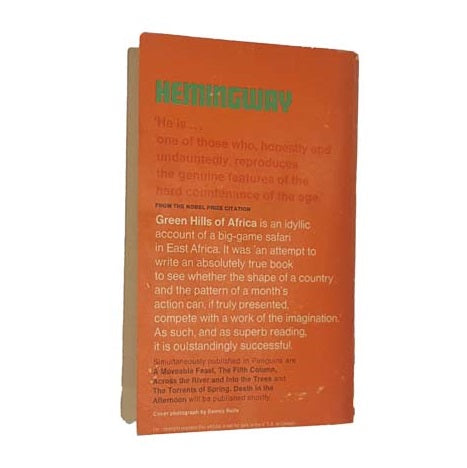Ernest Hemingway's Green Hills of Africa - Penguin, c.1966