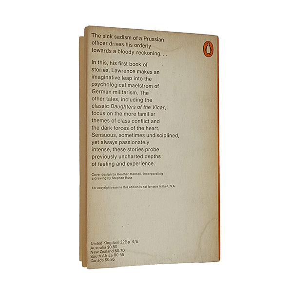 D. H. Lawrence's The Prussian Officer - Penguin 1969