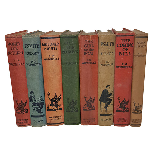 P.G. Wodehouse Well-Loved Works - 8 Books, c1930s