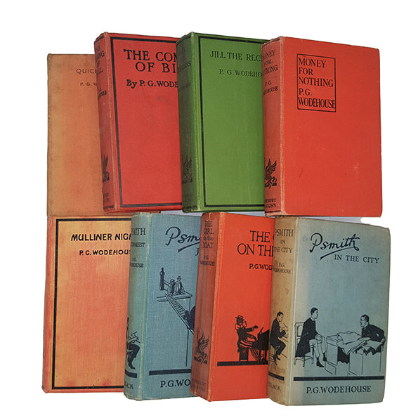 P.G. Wodehouse Well-Loved Works - 8 Books, c1930s