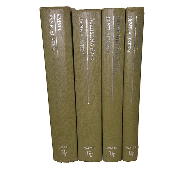 Jane Austen Collected Works - Franklin Watts, 1971 (4 Green Books)