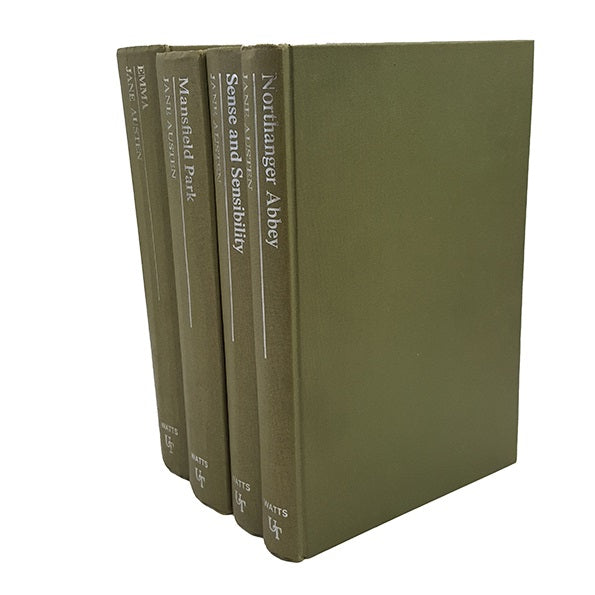 Jane Austen Collected Works - Franklin Watts, 1971 (4 Green Books)
