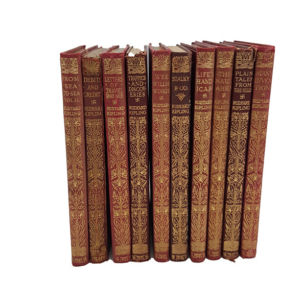 Rudyard Kipling Collected Works - Macmillan, c.1920 (10 Books)