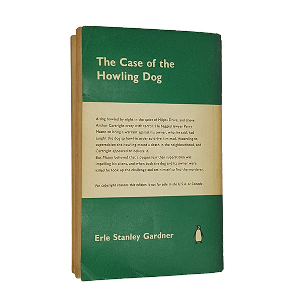 The Case of the Howling Dog by Erle Stanley Gardner - Penguin 1960