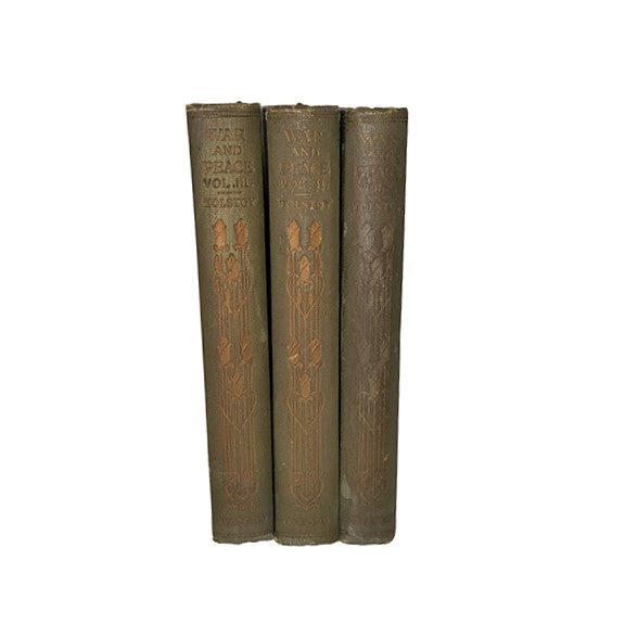 Tolstoy's War and Peace in three volumes - Oxford, 1923