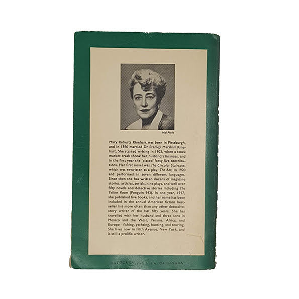 The Circular Staircase by Mary Roberts Rinehart - Penguin, 1957
