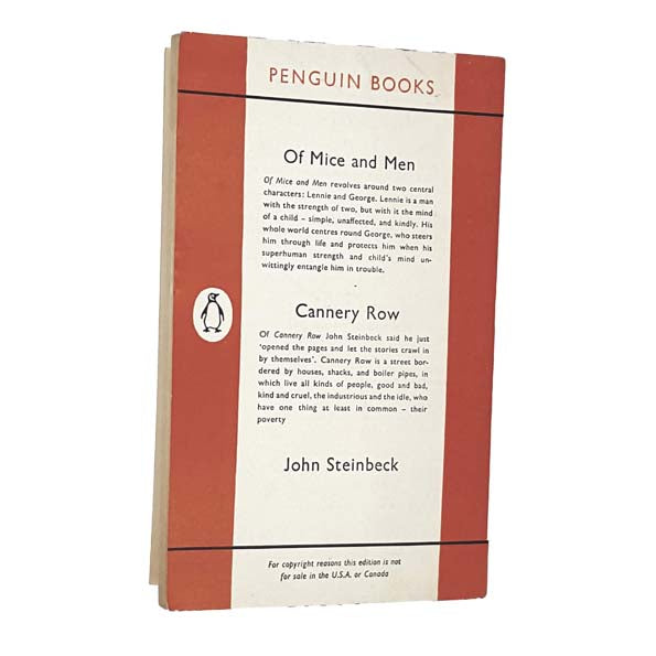 John Steinbeck's Of Mice and Men / Cannery Row - Vertical Stripe Penguin, c.1960s