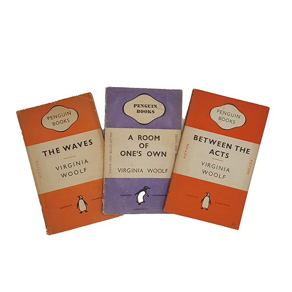 Virginia Woolf's The Waves; Between The Acts &amp; A Room of One's Own - Penguin, 1945-53 (3 books)
