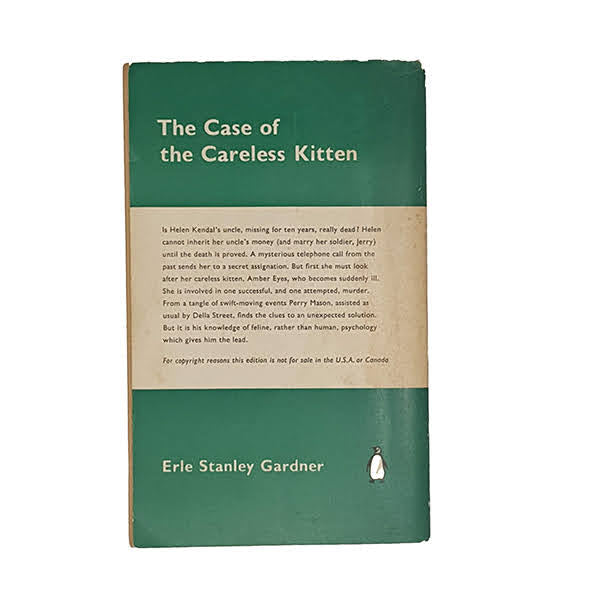The Case of the Careless Kitten by Erle Stanley Gardner - Penguin, 1961