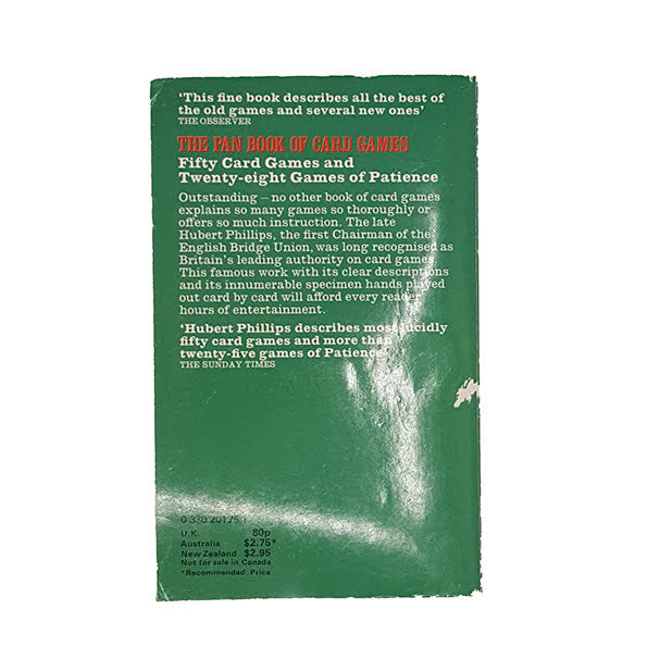 The Pan Book of Card Games by Hubert Phillips - Pan, 1978