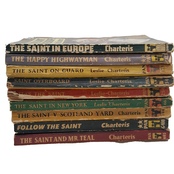Leslie Charteris' The Saint (9 Book Collection) Pan Books, 1950s