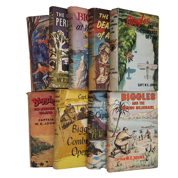 Biggles Collection by Capt. W. E. Johns, c.1960s (9 Books)