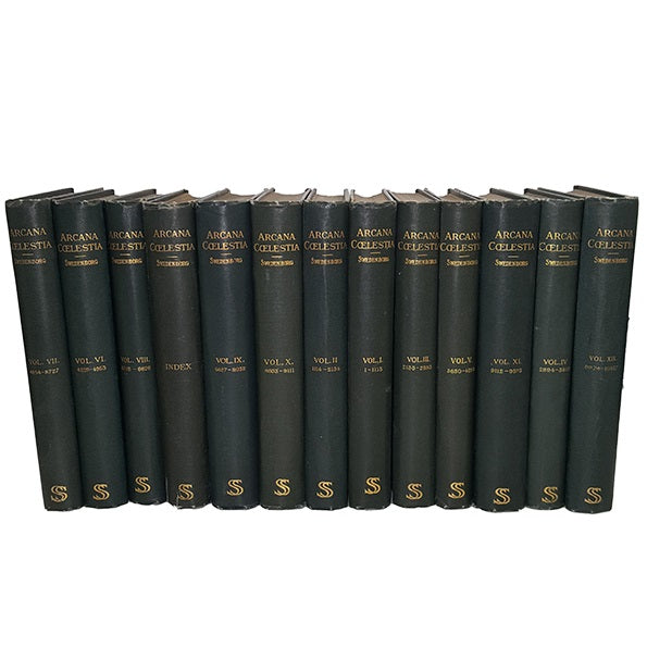 Arcana Celestia - The Heavenly Arcana, Volumes 1-12 by Emanuel Swedenborg, 1903 (13 Books)