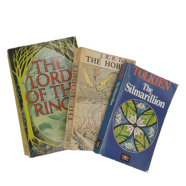 J. R. R. Tolkien's The Hobbit, The Lord of The Rings &amp; The Silmarillion - Unwin Paperbacks, c.1970s