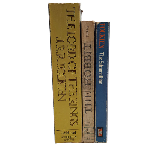 J. R. R. Tolkien's The Hobbit, The Lord of The Rings &amp; The Silmarillion - Unwin Paperbacks, c.1970s