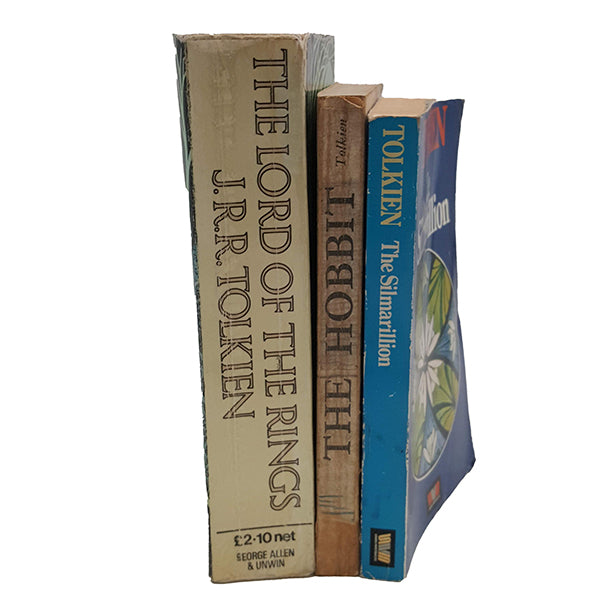 J. R. R. Tolkien's The Hobbit, The Lord of The Rings &amp; The Silmarillion - Unwin Paperbacks, c.1970s