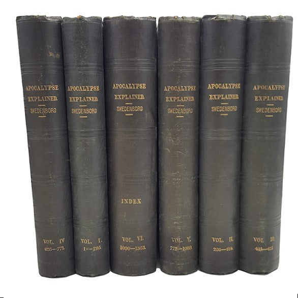 Apocalypse Explained Vols. I-VI by Swedenborg, 1871 (6 Books)