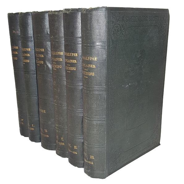 Apocalypse Explained Vols. I-VI by Swedenborg, 1871 (6 Books)