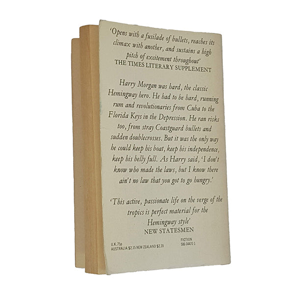 Ernest Hemingway's To Have and Have Not - Panther 1977