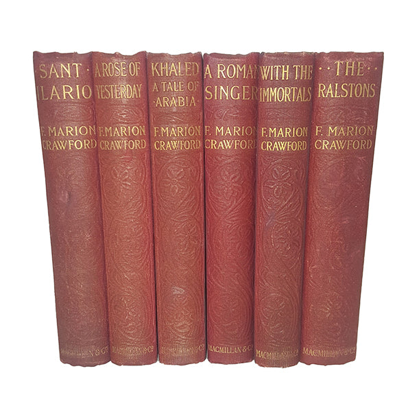 E. Marion Crawford Collected Works - Macmillan, 1902 (24 Books)