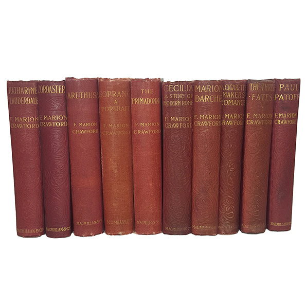E. Marion Crawford Collected Works - Macmillan, 1902 (24 Books)