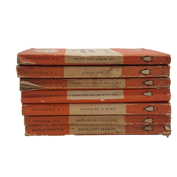 P. G. Wodehouse Vintage Penguin Book Collection, 1950s (7 Books)