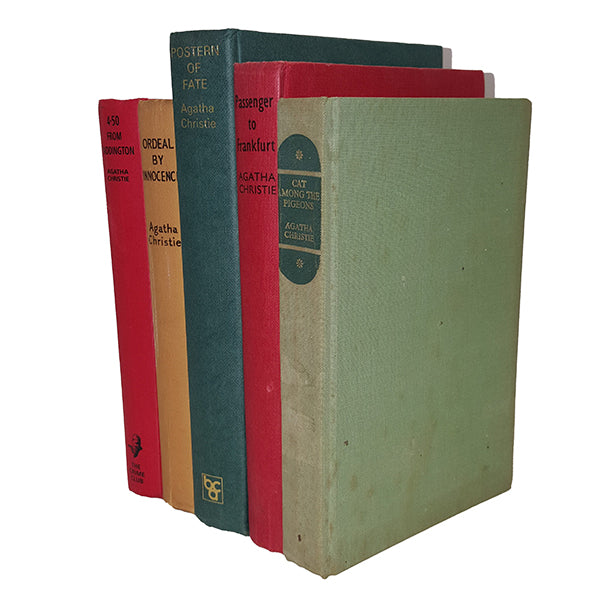 Agatha Christie 5 Vintage Book Collection, 4.50 From Paddington; Ordeal by Innocence Etc.  (5 Books)
