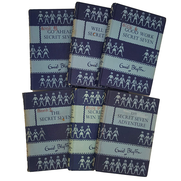 Enid Blyton's The Secret Seven Collection (6 Blue Books) - Brockhampton, 1959-60