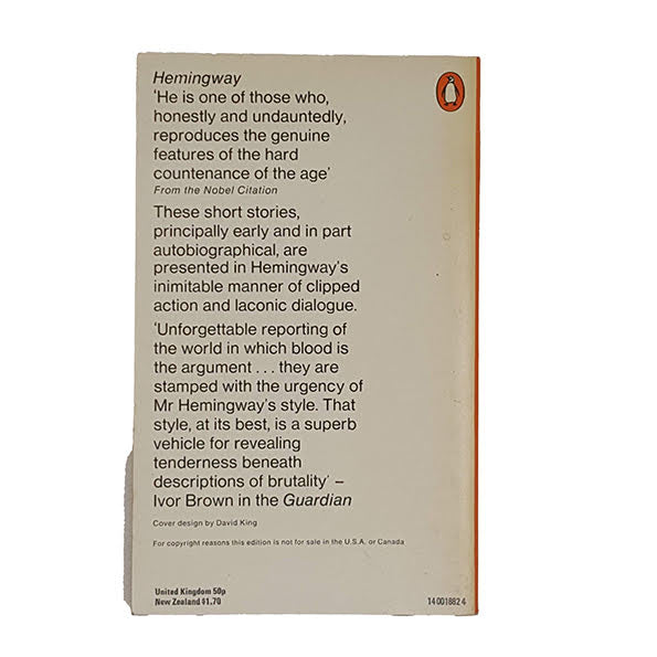 The Snows of Kilimanjaro by Ernest Hemingway - Penguin 1975