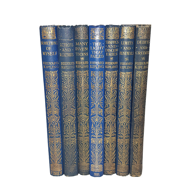 Rudyard Kipling Collected Works - Macmillan, c.1920 (7 Books)
