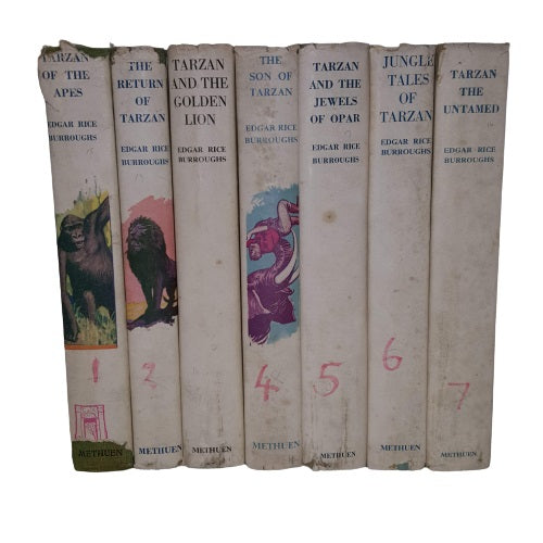 Edgar Rice Burrough's Tarzan of the Apes Collection - Methuen, 1949-52 (7 Books)