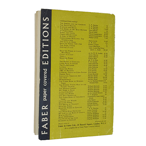 T. S. Eliot's Notes Towards the Definition of Culture - Faber 1965