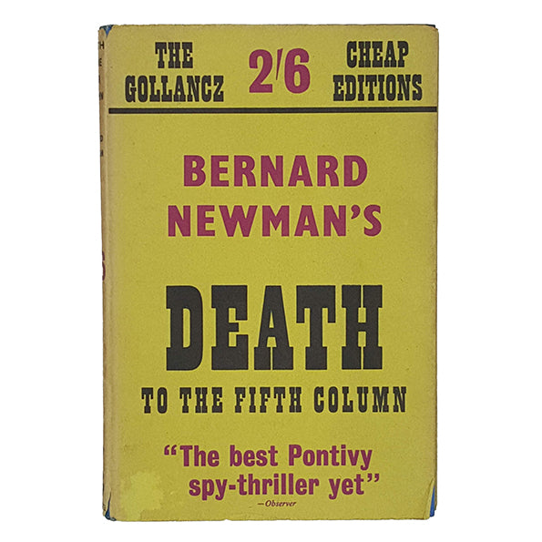Death to the Fifth Column by Bernard Newman - Gollancz 1948