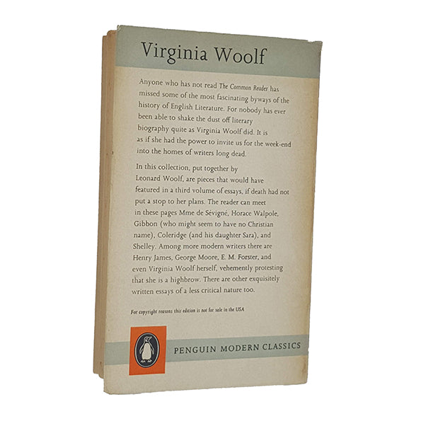 Virginia Woolf's The Death of the Moth - Penguin 1961