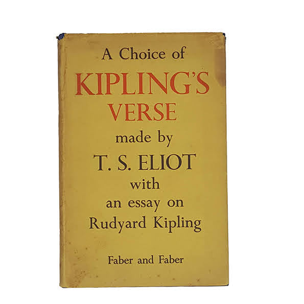Kipling’s Verse selected by T. S. Eliot - Faber &amp; Faber, 1950