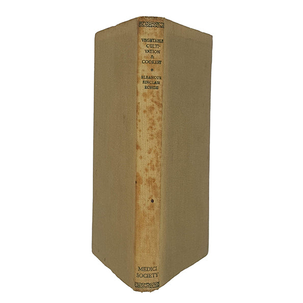 Vegetable Cultivation &amp; Cookery by Eleanour Sinclair Rohde - Medici Society 1944