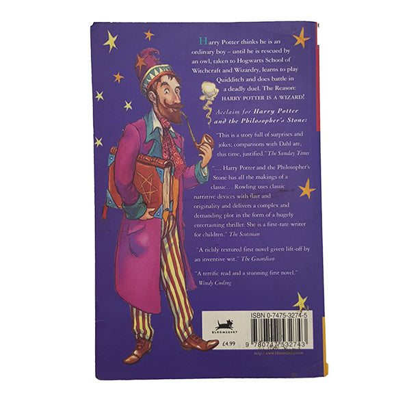 Harry Potter And The Philosopher's Stone by J. K. Rowling - Bloomsbury, 1997 (36th impression)