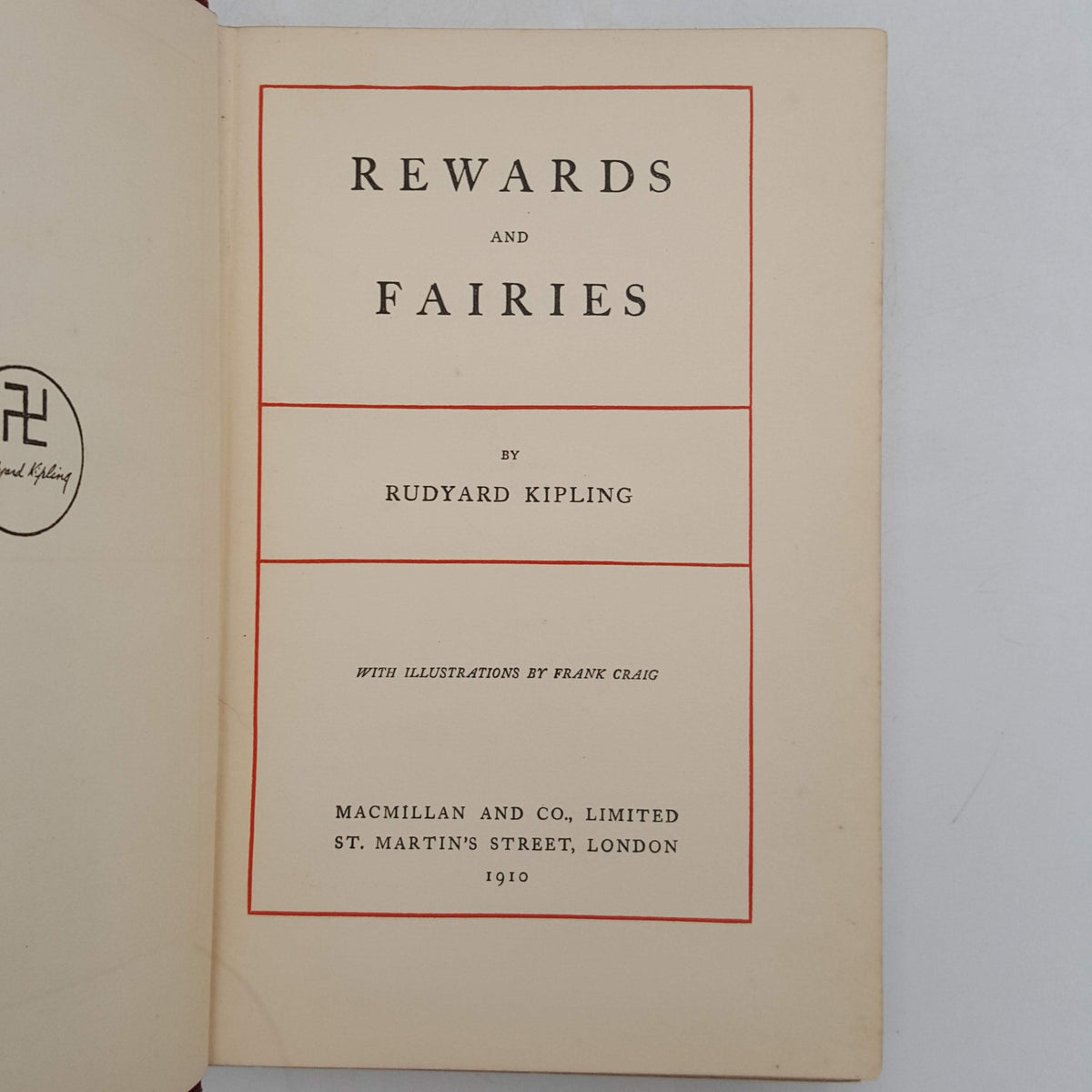 Rudyard Kipling’s Rewards and Fairies - First Edition, Macmillan, 1910