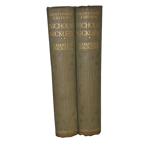 Charles Dickens' Nicholas Nickleby in two volumes - Illustrated, 1910
