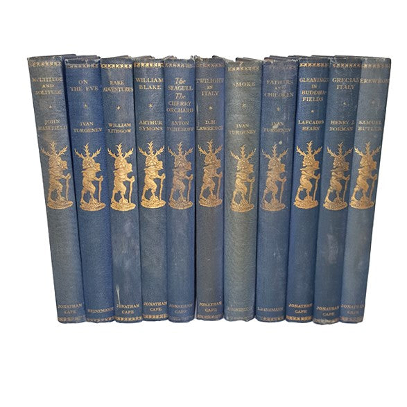 The Traveller's Library Collection - Heinemann, 1928 (11 Blue &amp; Gold Books)