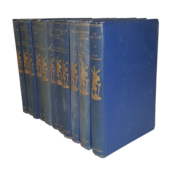 The Traveller's Library Collection - Heinemann, 1928 (11 Blue &amp; Gold Books)